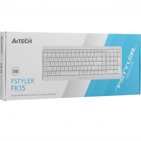 Клавиатура A4Tech Fstyler FK15 белый - фото 6