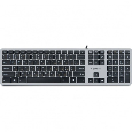 Клавиатура Gembird KB-8420 grey/black (KB-8420)