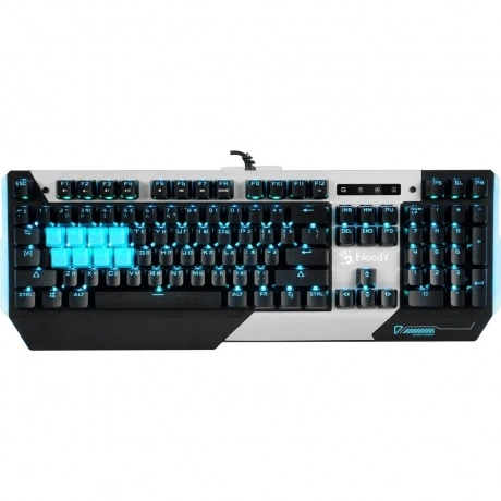 Клавиатура A4Tech Bloody B865 серый/черный