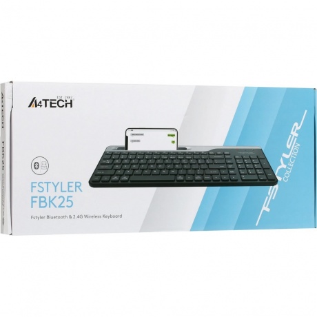 Клавиатура A4Tech Fstyler FBK25 черный/серый - фото 9