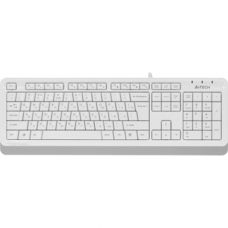 Клавиатура A4Tech Fstyler FKS10 белый/серый - фото 1