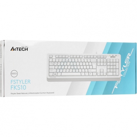 Клавиатура A4Tech Fstyler FKS10 белый/серый - фото 7