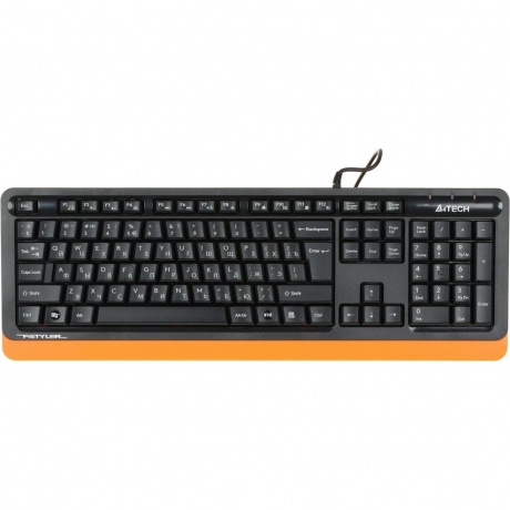 Клавиатура A4Tech Fstyler FKS10 черный/оранжевый - фото 1
