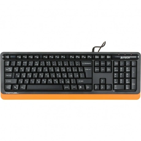 Клавиатура A4Tech Fstyler FKS10 черный/оранжевый