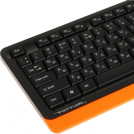 Клавиатура A4Tech Fstyler FKS10 черный/оранжевый - фото 2