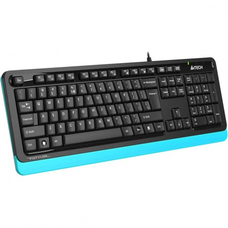 Клавиатура A4Tech Fstyler FKS10 черный/синий - фото 2