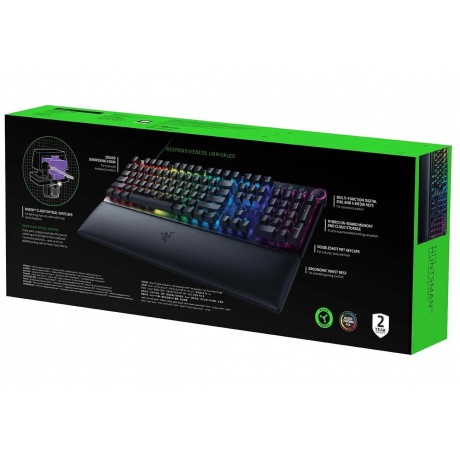 Клавиатура Razer Huntsman V2 Purple Switch (RZ03-03931300-R3R1) - фото 10