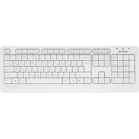 Клавиатура + мышь A4Tech Fstyler FG1012 белый - фото 2
