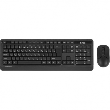Клавиатура + мышь A4Tech Fstyler FG1012 черный - фото 1