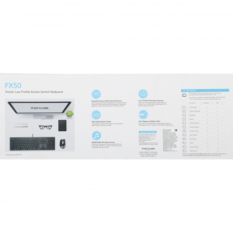 Клавиатура A4Tech Fstyler FX50 серый - фото 11