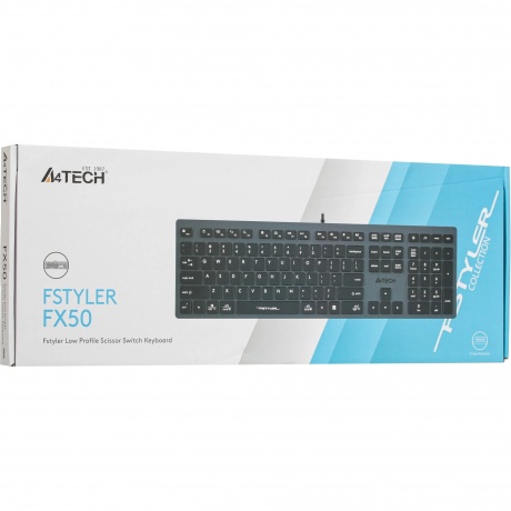 Клавиатура A4Tech Fstyler FX50 серый - фото 6