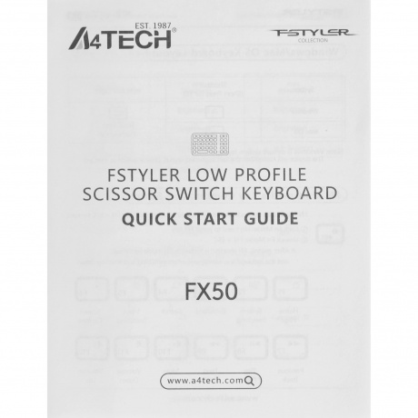 Клавиатура A4Tech Fstyler FX50 серый - фото 7