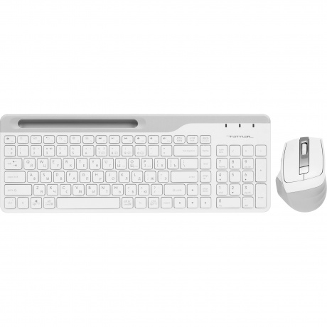 Клавиатура + мышь A4Tech Fstyler FB2535C белый/серый - фото 1
