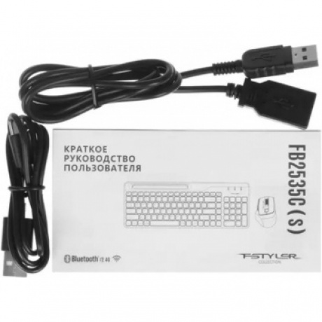 Клавиатура + мышь A4Tech Fstyler FB2535C черный/серый - фото 8