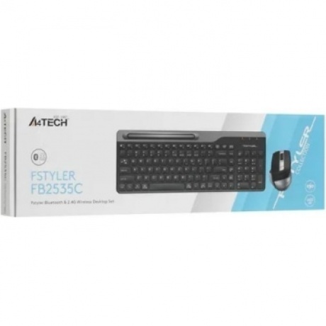 Клавиатура + мышь A4Tech Fstyler FB2535C черный/серый - фото 10
