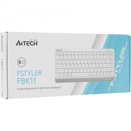 Клавиатура A4Tech Fstyler FBK11 белый/серый - фото 7