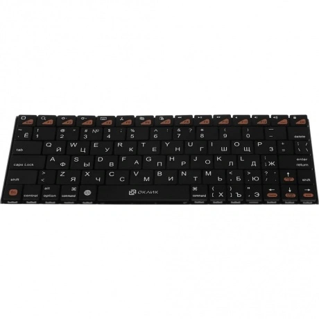 Клавиатура Oklick 840S черный беспроводная BT slim