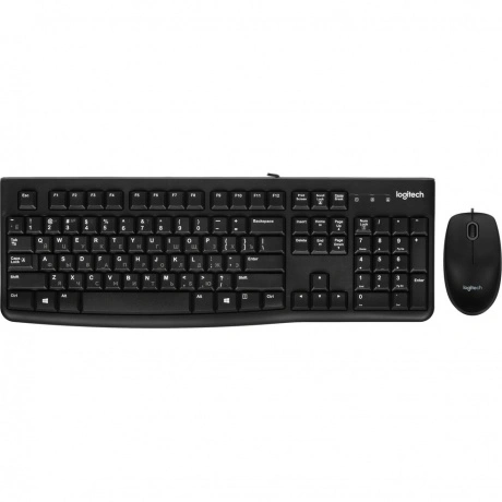 Клавиатура + мышь Logitech MK120 черный/серый USB (920-002562)
