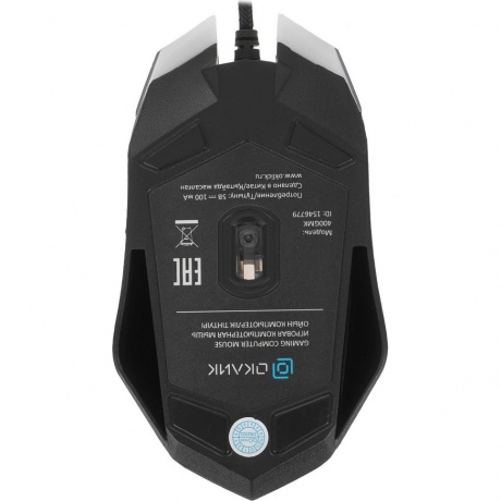 Клавиатура + мышь Oklick 400GMK черный USB LED (1546779) - фото 11