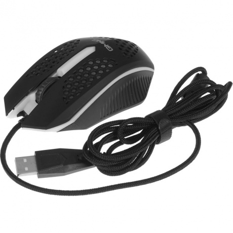 Клавиатура + мышь Oklick 400GMK черный USB LED (1546779) - фото 10