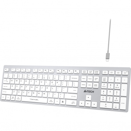 Клавиатура A4Tech Fstyler FBX50C белый - фото 12