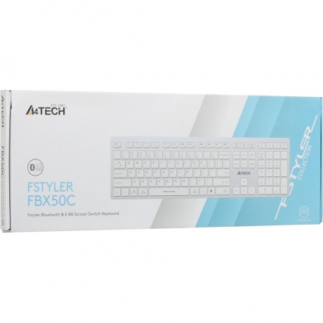 Клавиатура A4Tech Fstyler FBX50C белый - фото 7