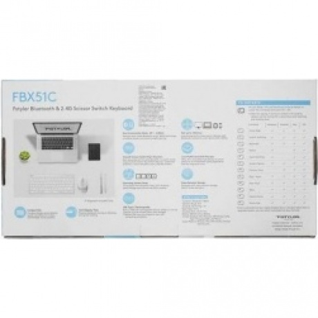 Клавиатура A4Tech Fstyler FBX51C белый - фото 13
