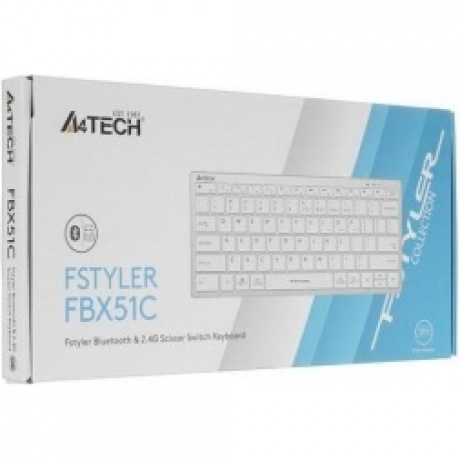 Клавиатура A4Tech Fstyler FBX51C белый - фото 14
