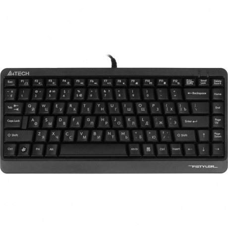 Клавиатура A4Tech Fstyler FKS11 черный/серый - фото 1