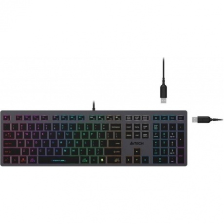 Клавиатура A4Tech Fstyler FX60H серый - фото 2