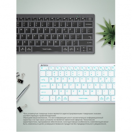 Клавиатура A4Tech Fstyler FX61 белый - фото 11