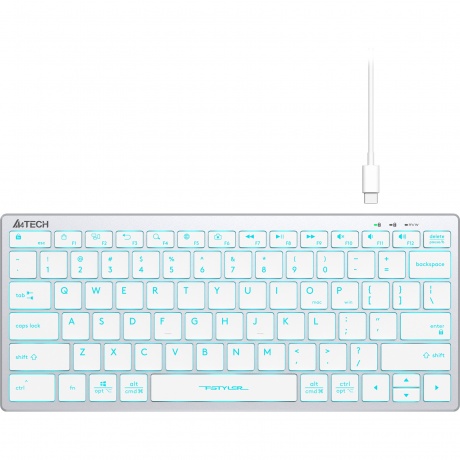 Клавиатура A4Tech Fstyler FX61 белый - фото 3
