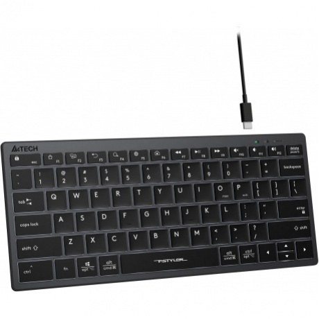 Клавиатура A4Tech Fstyler FX61 серый - фото 1
