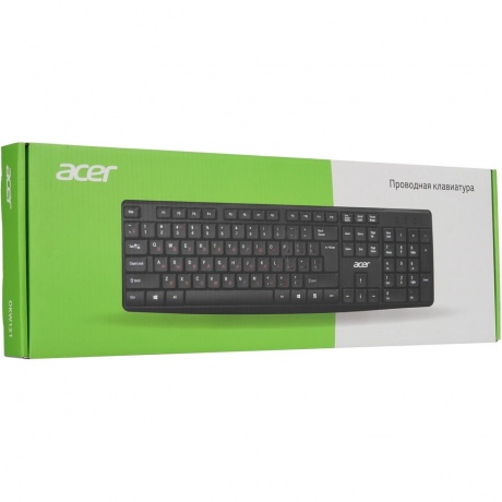 Клавиатура Acer OKW121 черный USB (ZL.KBDEE.00B) - фото 7