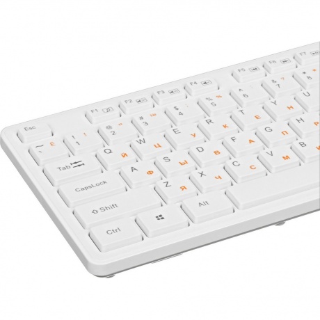 Клавиатура Acer OKW123 белый USB (ZL.KBDEE.00D) - фото 3