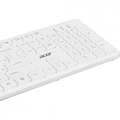 Клавиатура Acer OKW123 белый USB (ZL.KBDEE.00D) - фото 4