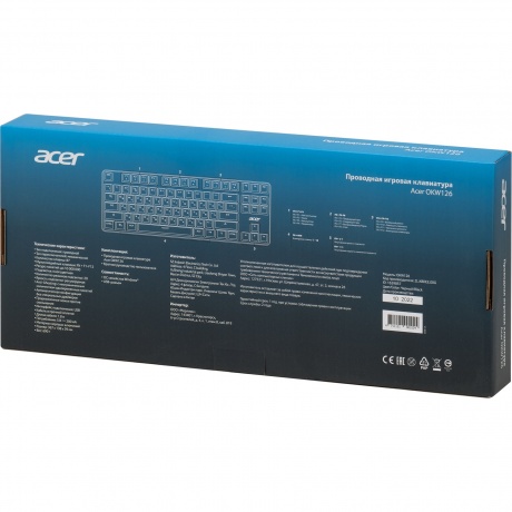 Клавиатура Acer OKW126 механическая черный - фото 11