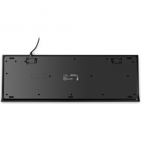 Клавиатура Oklick155M черный USB slim (подставка для запястий) (1678057) - фото 4