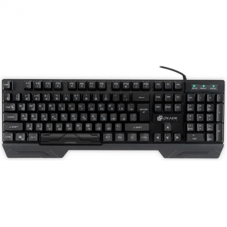 Клавиатура Oklick 709G черный USB LED (1788144) - фото 6