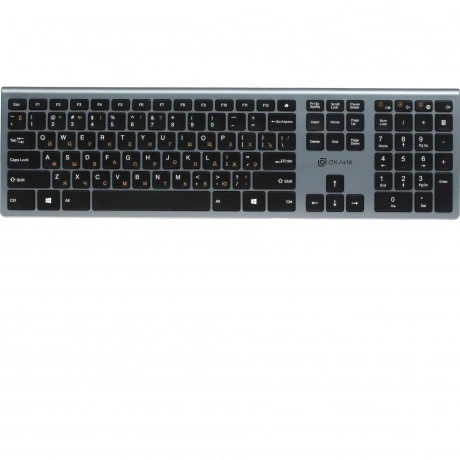 Клавиатура Oklick 890S серый/черный
