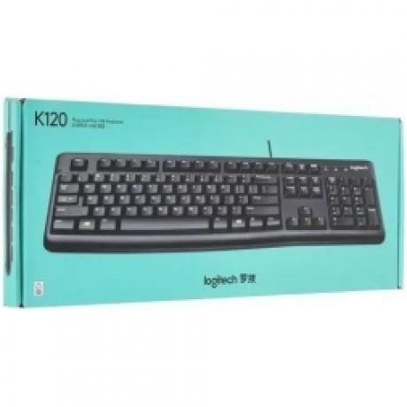 Клавиатура Logitech K120 черная (920-002583) - фото 8