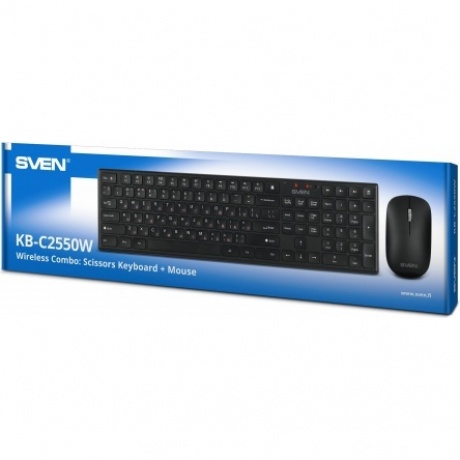 Набор клавиатура+мышь Sven KB-C2550W чёрный (SV-021672) - фото 12