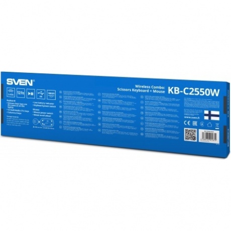 Набор клавиатура+мышь Sven KB-C2550W чёрный (SV-021672) - фото 13
