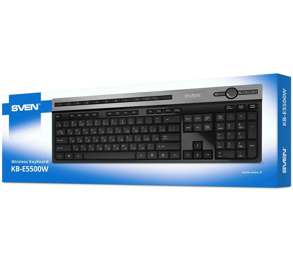 Клавиатура SVEN KB-E5500W чёрная (SV-021931) - фото 6