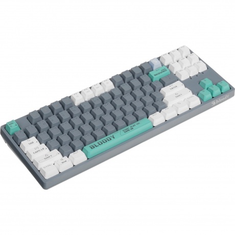Клавиатура A4Tech Bloody S87 Energy Grey-Green - фото 2