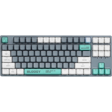 Клавиатура A4Tech Bloody S87 Energy Grey-Green - фото 3