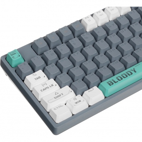 Клавиатура A4Tech Bloody S87 Energy Grey-Green - фото 4