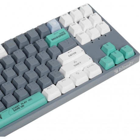 Клавиатура A4Tech Bloody S87 Energy Grey-Green - фото 5