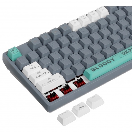 Клавиатура A4Tech Bloody S87 Energy Grey-Green - фото 6