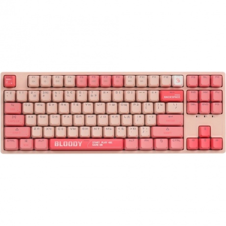 Клавиатура A4Tech Bloody S87 Energy Pink - фото 2